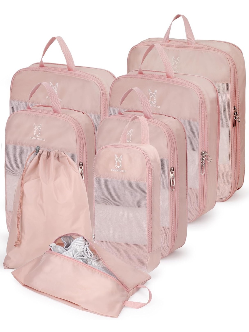8 Pcs packing cubes